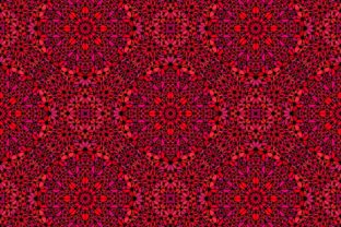 Crimson Floral Mandala: A Versatile Design