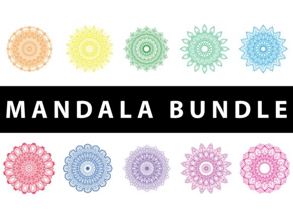 Discover Mandala Pack 10: Floral and Colorful