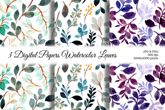 Discover the Beauty of Seamless Pattern Leaves Watercolor 15