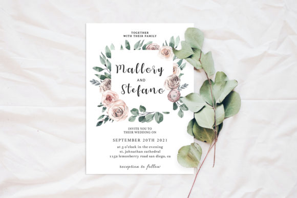 Discover the Elegance of Roses Wedding Invitation Template