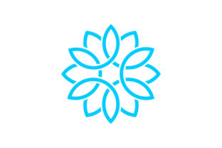 Discover the Versatile Nature Logo Blue Floral