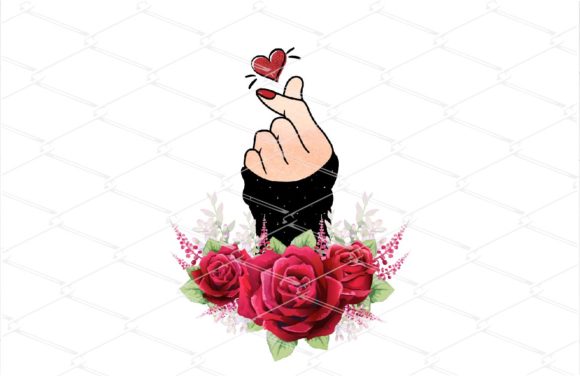 Embrace Love with Finger Heart Sublimation - Valentine