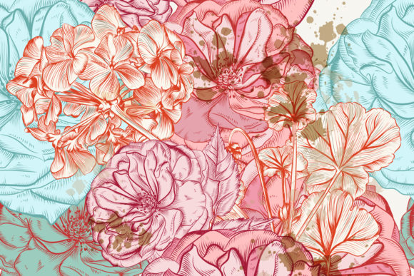 Evaluating the Floral Rose Pattern in Victorian Style Vector Asset