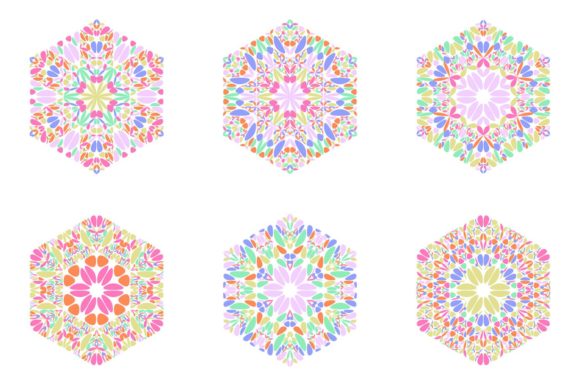 Evaluating the Isolated Floral Hexagon Polygon Set for Professional Design Workflows