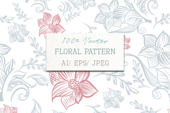 Floral Rustic Pattern: Vector Design Essentials
