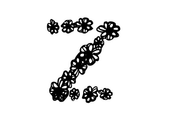 Floral 'Z' Letter: A Unique Design Element