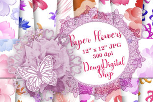 Flowers Patterned Floral Pattern Floral: Elevating Digital Crafts with Instant Download Papers