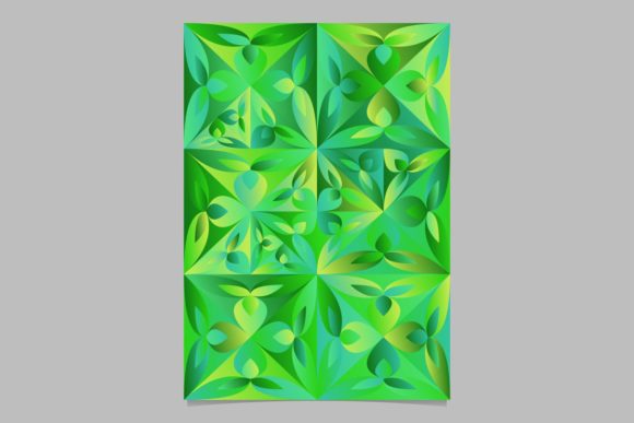Green Gradient Floral Page Background Design Guide