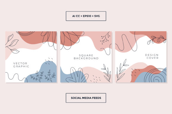 Unlocking Creativity with Trendy Abstract Square Cover Template