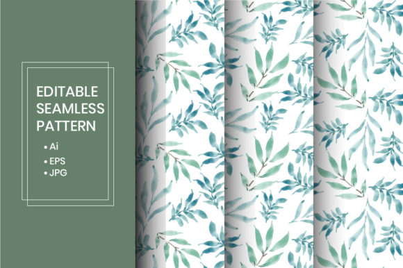 Watercolor Leaves Seamless Pattern Set: A Versatile Design Solution